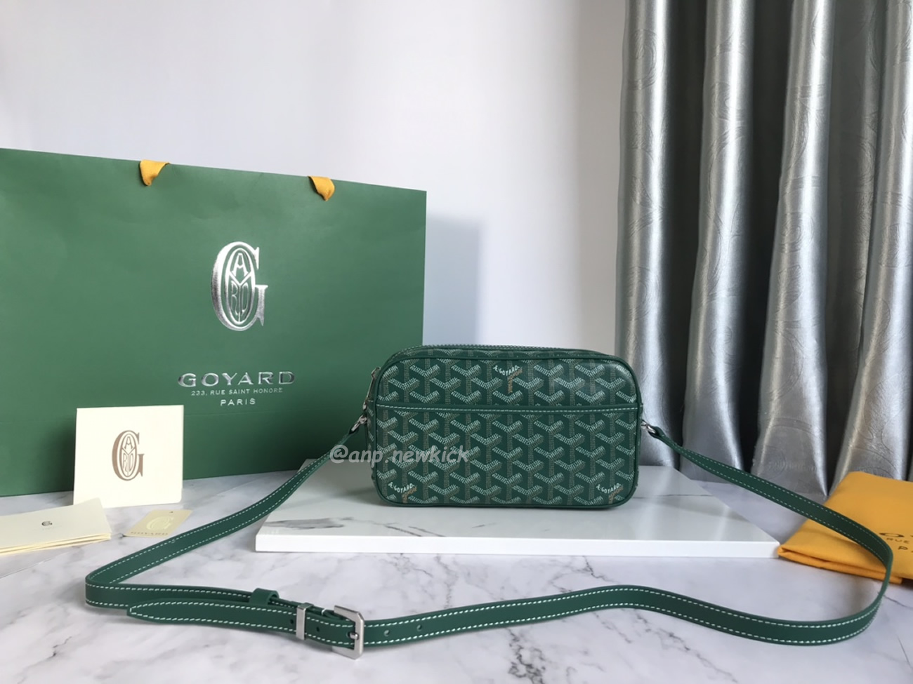 Goyard Cap Vert Camera Bag 13 Cm X 6.5 Cm X 22 Cm (21) - www.newkick.vip